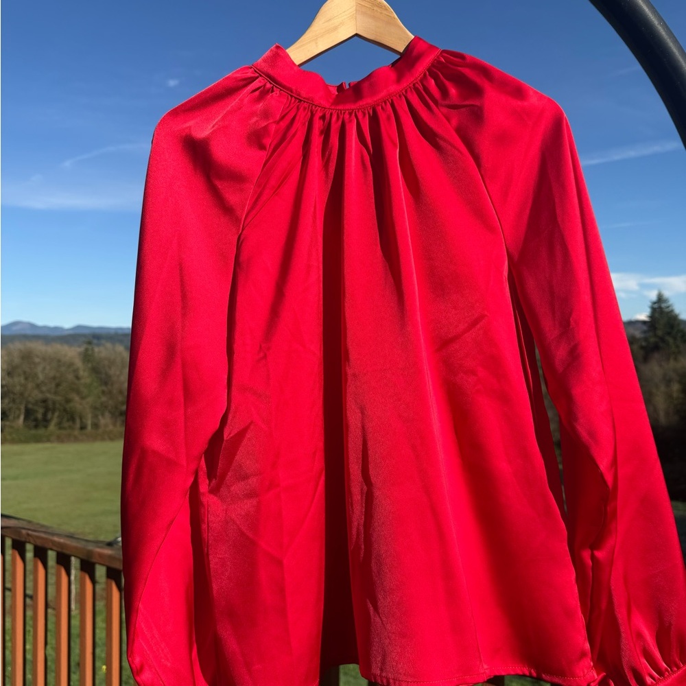 SHEIN Vibrant Red Blouse